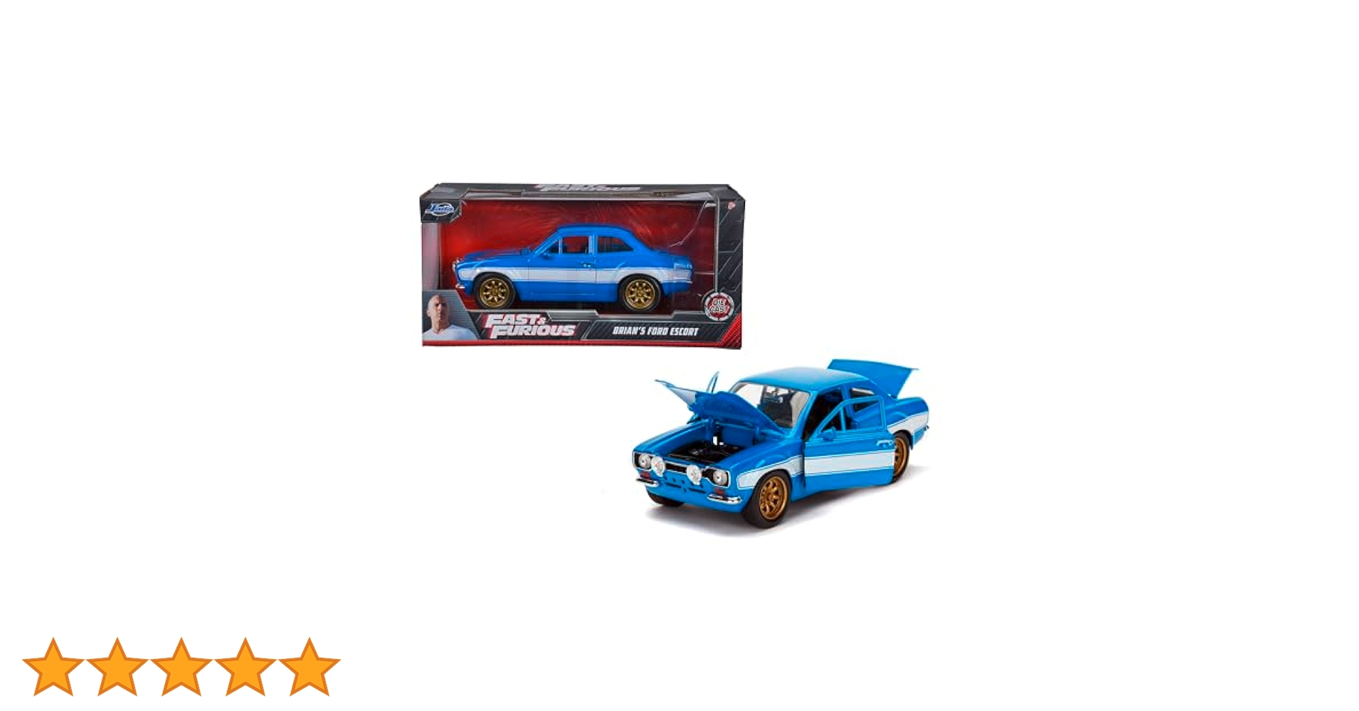 1:24ワイスピ BRIAN&#39;S FORD ESCORT RS2000 MK1 Jada 1:24 - Fast & Furious - Brian's Ford Escort RS2000